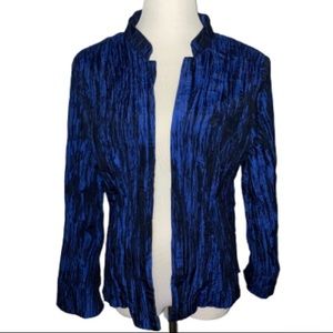 TanJay Blue Crinkle Jacket Size 12P